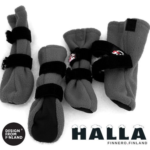 Halla-boots 4 pieces (xxs/grey)