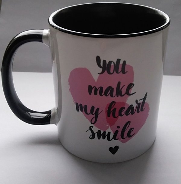 You make my heart smile- mug