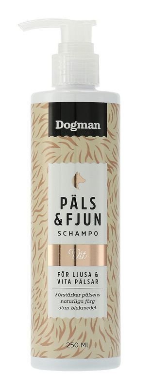 Dogman Shampoo Päls & Fjun Valkoinen 250ml