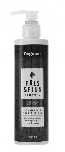 Dogman Shampoo Päls & Fjun Musta 250ml