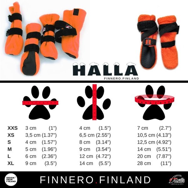 FinNero Halla- tossut XS, oranssi